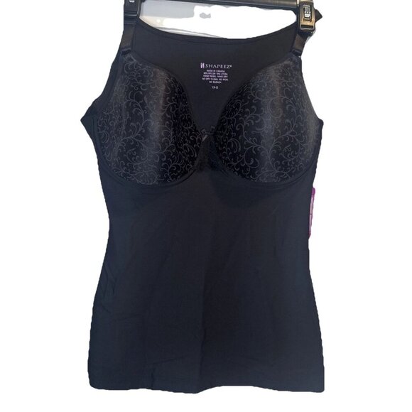 Shapeez Black Ultimate Pretty Back Smoothing Underwire Bra & Shaper Sz 1X-D NEW - Picture 1 of 7